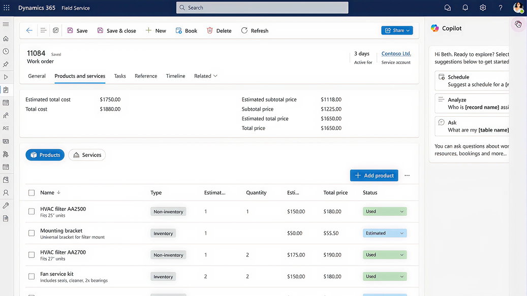 Benefits of using Dynamics 365 Field Service