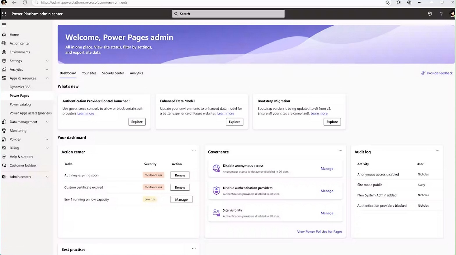 Consistent data & processes
